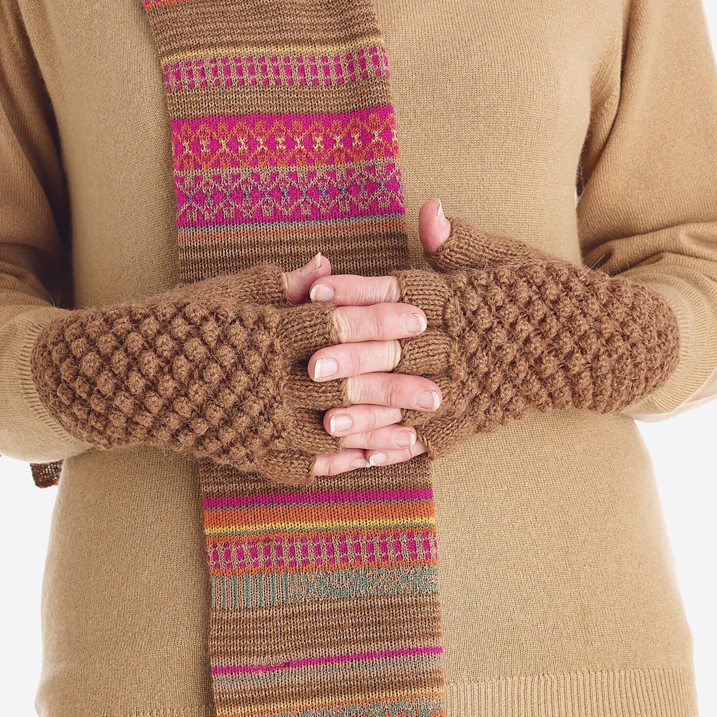 Fingerless Mittons